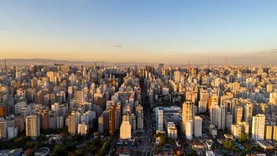 Panorámica de la ciudad brasileña de Sao Paulo, una de las más activas en el mercado de oficinas.