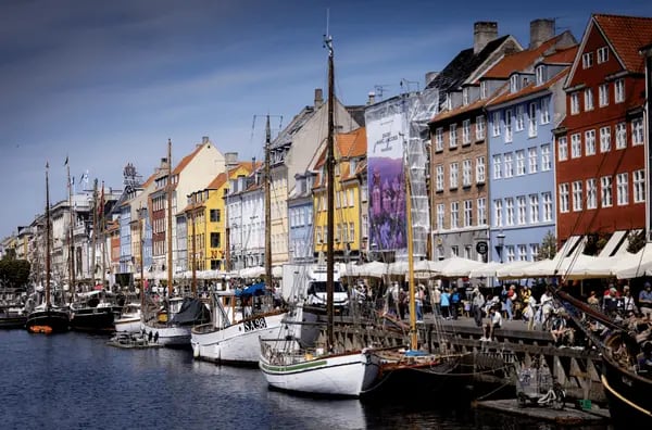 Nyhavn Harbour in Copenhagen, Denmark, on Monday, May 22, 2023