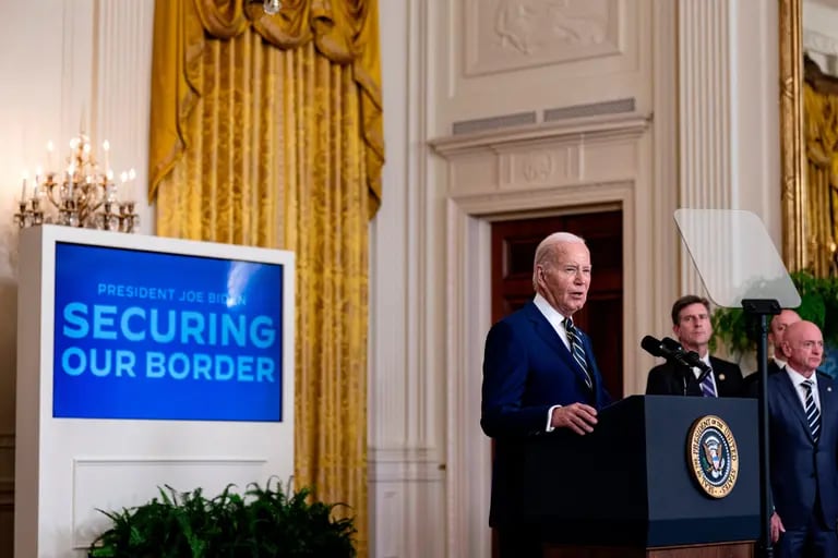 El presidente Joe Biden  tiene planeado la  presentación de la nueva medida migratoria en un evento en la Casa Blanca .Fotógrafo: Al Drago/Bloombergdfd
