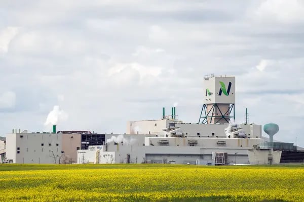 Unidade de produção de potássio da Nutrien, no Canadá: maior fabricante mundial de fertilizantes