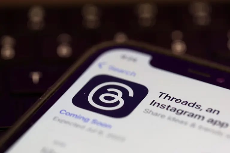 Threads, una alternativa para los usuarios de redes sociales tras los cambios en X. .Foto ilustración por Justin Sullivan/Getty Imagesdfd