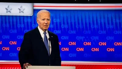El presidente de EEUU, Joe Biden, durante el debate del jueves 27 de junio de 2024.