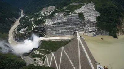 Hidroeléctrica de Hidroituango en Colombia.