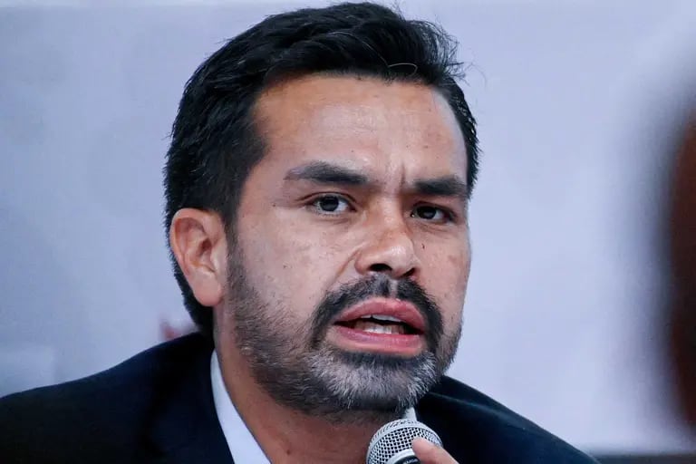 Jorge Álvarez Máynez, candidato de Movimiento Ciudadano a la presidencia de México, 87 Convención Bancaria, Acapulco, Guerrero, 19 de abrildfd