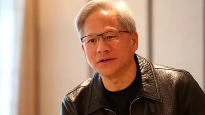 Jensen Huang, cofundador y director ejecutivo de Nvidia Corp., habla en una mesa redonda en Singapur el miércoles 6 de diciembre de 2023.