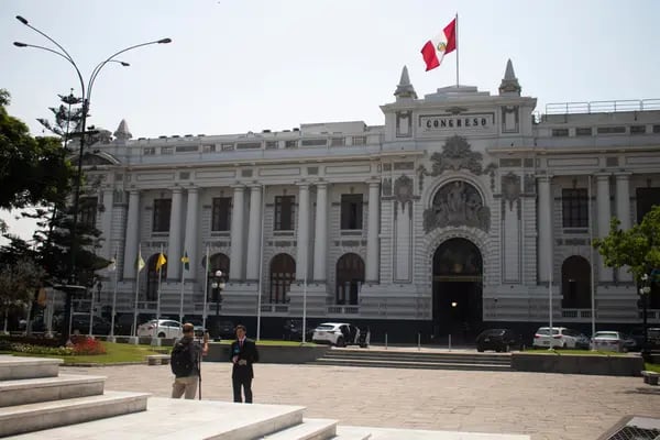 El Palacio Legislativo en Lima, Perú.