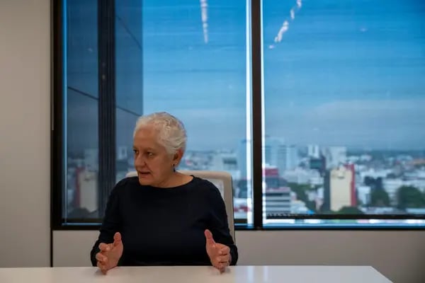Diana Alarcón habla durante una entrevista en la Ciudad de México el 23 de febrero. Fotógrafo: Stephania Corpi Arnaud/Bloomberg