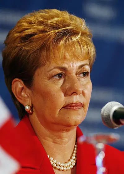 Mireya Moscoso, presidenta de Panamá de 1999 a 2004