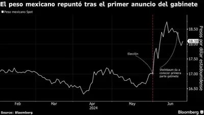 El peso mexicano repuntó tras el primer anuncio del gabinete
