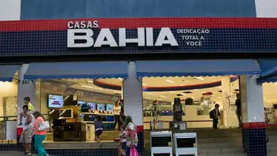 Fachada de loja da Casas Bahia