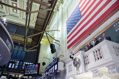 Trading On The Floor Of The NYSE As U.S. Stocks Decline With Treasuries