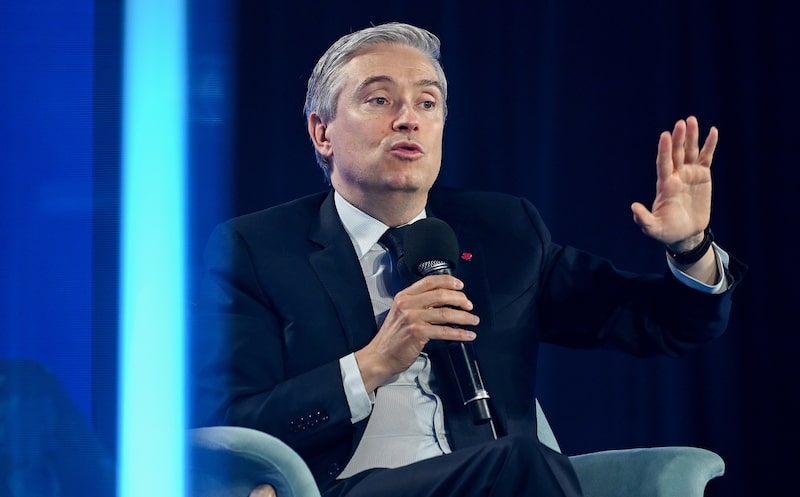 Francois-Philippe Champagne, ministro de Industria de Canadá, durante la conferencia del Foro Económico Internacional de las Américas en Montreal en junio.