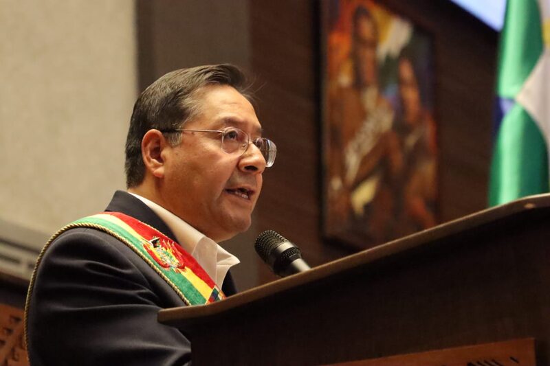 Presidente de Bolivia, Luis Arce.