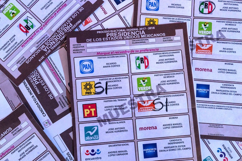 En las elecciones de 2024 en México hay un aumento del padrón electoral, que pasa de 91 millones de ciudadanos en 2018 a 98 millones de personas.