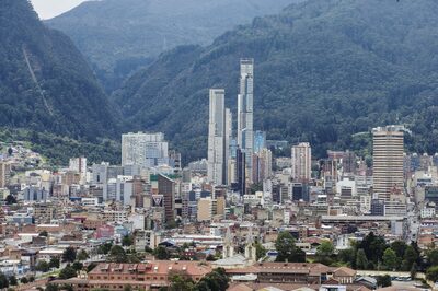 Vista da cidade de Bogotá, na Colômbia