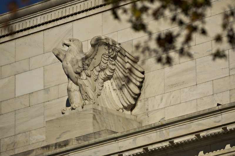 The Marriner S. Eccles Federal Reserve building stands in Washington, D.C., U.S., on Friday, Nov. 17, 2017. Federal Reserve officials reinforced expectations this month for a December interest-rate increase by subtly upgrading their assessment of the U.S. economy. Photographer: Andrew Harrer/Bloomberg