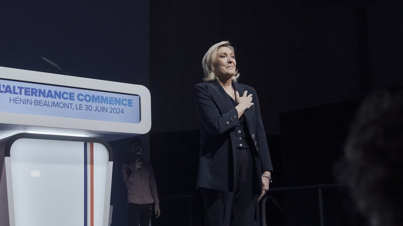 Eleições francesas com Marine Le Pen