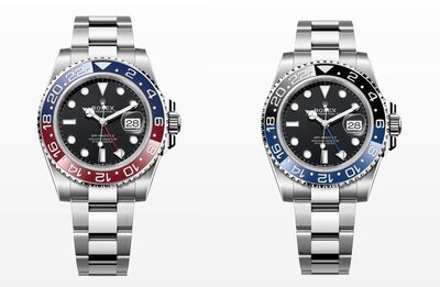 Relógios Rolex "Pepsi" e "Batman"