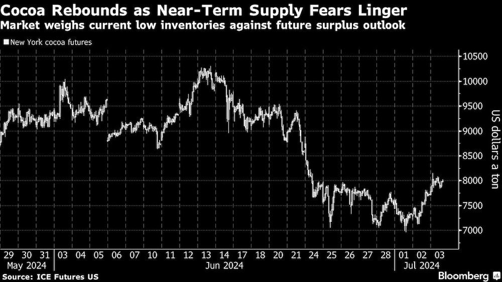 Cocoa Rebounds as Near-Term Supply Fears Linger | Market weighs current low inventories against future surplus outlook