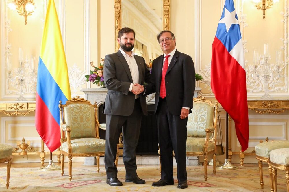 Los presidentes Gustavo Petro y Gabriel Boric fueron cuestionados por el mandatario de Ecuador, Daniel Noboa. 