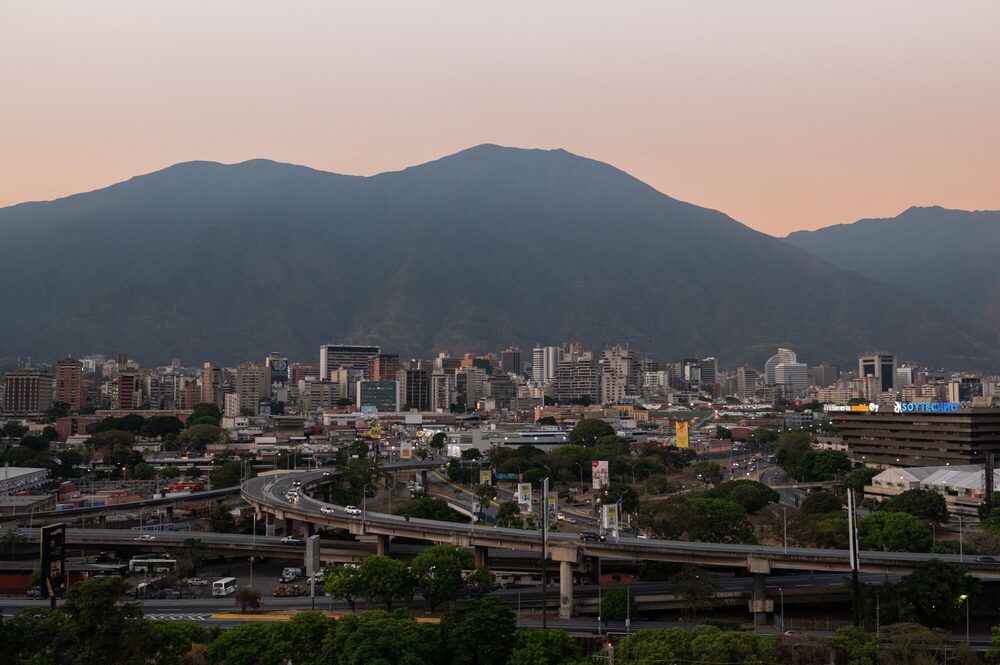 Cidade de Caracas, capital da Venezuela