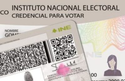 Credencial para votar del INE