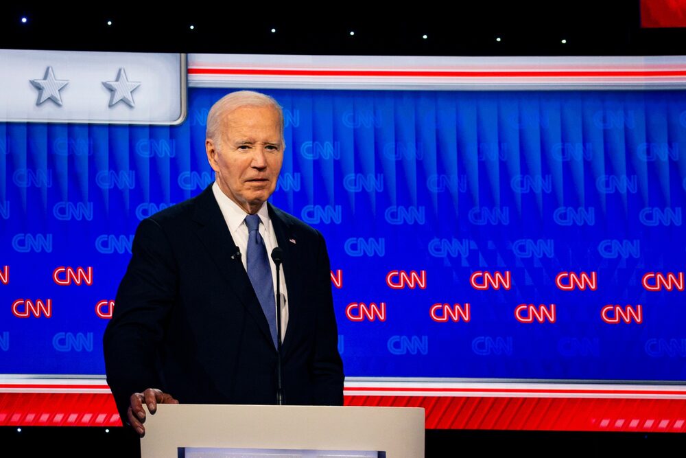 El presidente de EEUU, Joe Biden, durante el debate del jueves 27 de junio de 2024.