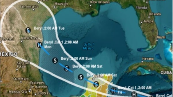 Quintana Roo, en alerta naranja por el huracán Beryl en México: autoridades anuncian medidas